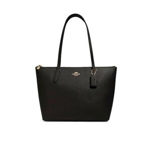 NWT Coach Black Tote Bag with Gold Accents